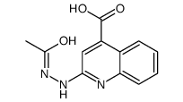 2-(2-acetylhydrazinyl)quinoline-4-carboxylic acid结构式