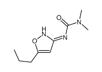 1,1-dimethyl-3-(5-propyl-1,2-oxazol-3-yl)urea结构式