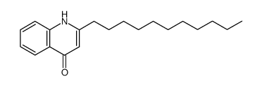 2-Undecylquinolin-4(1H)-one structure