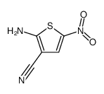 2-amino-5-nitrothiophene-3-carbonitrile结构式