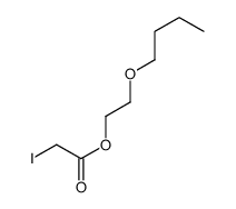 2-butoxyethyl 2-iodoacetate Structure