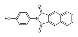 2-(4-hydroxyphenyl)benzo[f]isoindole-1,3-dione Structure