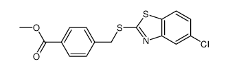 methyl 4-[(5-chloro-1,3-benzothiazol-2-yl)sulfanylmethyl]benzoate Structure