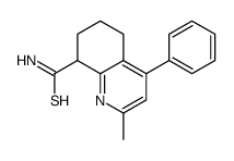 2-methyl-4-phenyl-5,6,7,8-tetrahydroquinoline-8-carbothioamide Structure