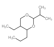 5-ethyl-2-propan-2-yl-4-propyl-1,3-dioxane Structure