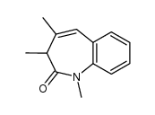 1,3,4-trimethyl-1,3-dihydro-benzo[b]azepin-2-one结构式