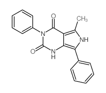 1H-Pyrrolo[3,4-d]pyrimidine-2,4(3H,6H)-dione,5-methyl-3,7-diphenyl-结构式