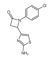4-(2-AMINOTHIAZOL-4-YL)-1-(4-CHLOROPHENYL)AZETIDIN-2-ONE Structure