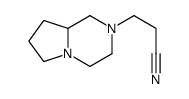 Pyrrolo[1,2-a]pyrazine-2(1H)-propanenitrile, hexahydro- (9CI) structure