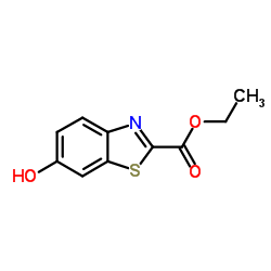 2-Benzothiazole carboxylic acid,6-hydroxy-,ethylester(9CI) Structure