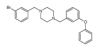 1-[(3-bromophenyl)methyl]-4-[(3-phenoxyphenyl)methyl]piperazine结构式