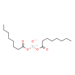 bis(octanoato-O)oxotitanium structure