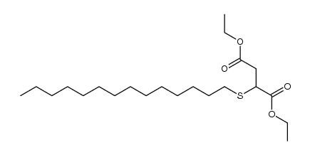 tetradecylmercapto-succinic acid diethyl ester Structure