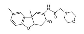 N-(8,9b-dimethyl-3-oxo-3,4,4a,9b-tetrahydro-dibenzofuran-2-yl)-2-morpholin-4-yl-acetamide Structure