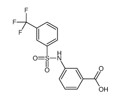 3-(3-TRIFLUOROMETHYLPHENYLSULFONAMIDO)BENZOIC ACID结构式