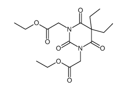 ethyl 2-[3-(2-ethoxy-2-oxoethyl)-5,5-diethyl-2,4,6-trioxo-1,3-diazinan-1-yl]acetate Structure