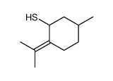 5-methyl-2-propan-2-ylidenecyclohexane-1-thiol结构式