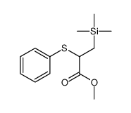 methyl 2-phenylsulfanyl-3-trimethylsilylpropanoate结构式