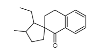 2-ethyl-3-methyl-3',4'-dihydro-1'H-spiro[cyclopentane-1,2'-naphthalen]-1'-one结构式