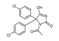 1-acetyl-5,5-bis(4-chlorophenyl)imidazolidine-2,4-dione Structure