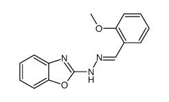 2-methoxy-benzaldehyde benzooxazol-2-yl-hydrazone Structure