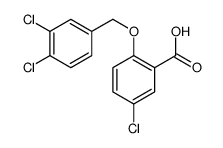 5-chloro-2-[(3,4-dichlorophenyl)methoxy]benzoic acid结构式