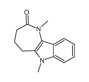 1,6-dimethyl-4,5-dihydro-3H-azepino[3,2-b]indol-2-one Structure