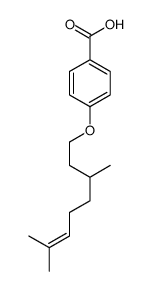 4-(3,7-dimethyloct-6-enoxy)benzoic acid结构式