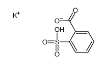 potassium hydrogen 2-sulphonatobenzoate structure