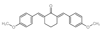 2,6-bis[(4-methoxyphenyl)methylidene]cyclohexan-1-one结构式