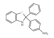 4-(2-phenyl-3H-benzothiazol-2-yl)aniline结构式