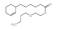 2-butoxyethyl 6-(1-cyclohex-2-enyl)hexanoate结构式