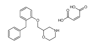 2-[(2-benzylphenoxy)methyl]morpholine,but-2-enedioic acid结构式