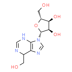 1,6-dihydro-6-(hydroxymethyl)purine riboside结构式