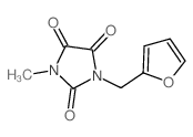 2,4,5-Imidazolidinetrione,1-(2-furanylmethyl)-3-methyl-结构式