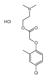 2-[2-(4-chloro-2-methylphenoxy)acetyl]oxyethyl-dimethylazanium,chloride Structure