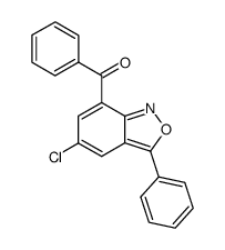 (5-chloro-3-phenyl-benzo[c]isoxazol-7-yl)-phenyl-methanone结构式