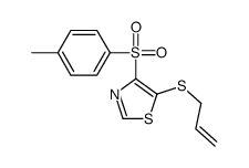 4-(4-methylphenyl)sulfonyl-5-prop-2-enylsulfanyl-1,3-thiazole Structure