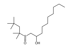 1-(2,4,4-trimethylpentan-2-ylsulfinyl)decan-2-ol结构式