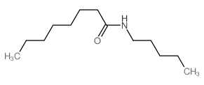 Octanamide, N-pentyl- Structure