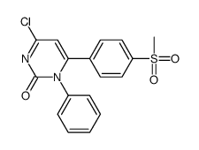 4-chloro-6-(4-methylsulfonylphenyl)-1-phenylpyrimidin-2-one Structure