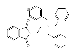tribenzyl-[2-(1,3-dioxoisoindol-2-yl)ethyl]phosphanium结构式