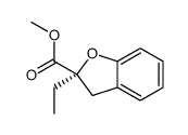 2-Benzofurancarboxylicacid,2-ethyl-2,3-dihydro-,methylester,(2S)-(9CI) structure