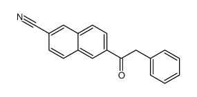 6-(2-phenylacetyl)naphthalene-2-carbonitrile结构式