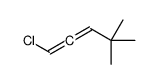 1-chloro-4,4-dimethylpenta-1,2-diene结构式