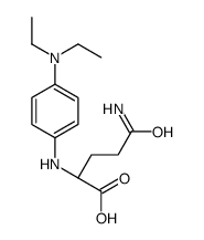 (2S)-5-amino-2-[4-(diethylamino)anilino]-5-oxopentanoic acid Structure