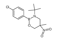 3-tert-butyl-2-(4-chloro-phenyl)-5-methyl-5-nitro-[1,3,2]oxazaborinane Structure
