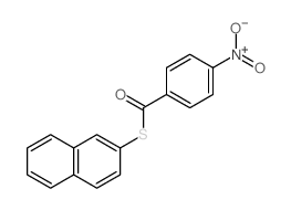 naphthalen-2-ylsulfanyl-(4-nitrophenyl)methanone结构式