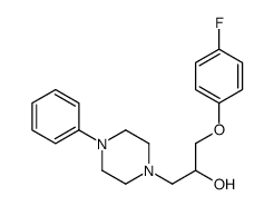 α-[(4-Fluorophenoxy)methyl]-4-phenyl-1-piperazineethanol Structure