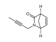 2-Azabicyclo[2.2.1]hept-5-en-3-one,2-(2-butynyl)-,(1S,4R)-(9CI)结构式